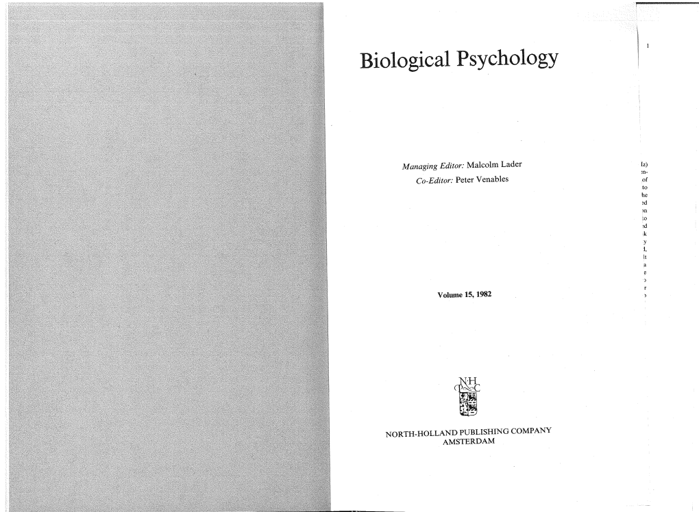 Biological Psychology