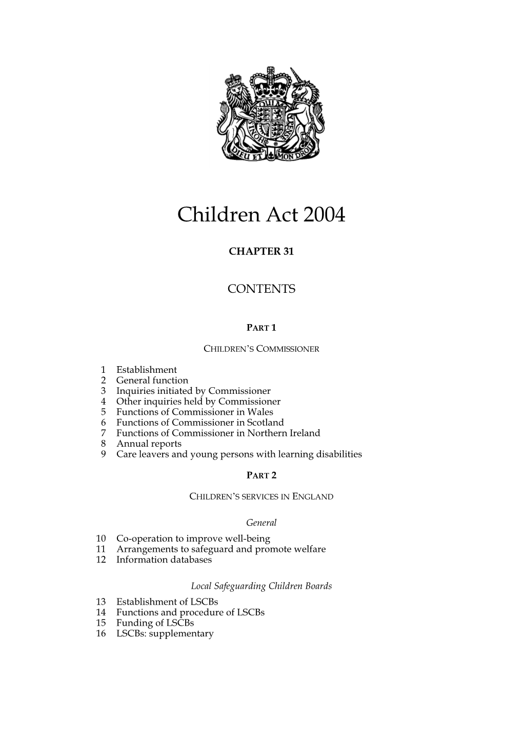 Children Act 2004