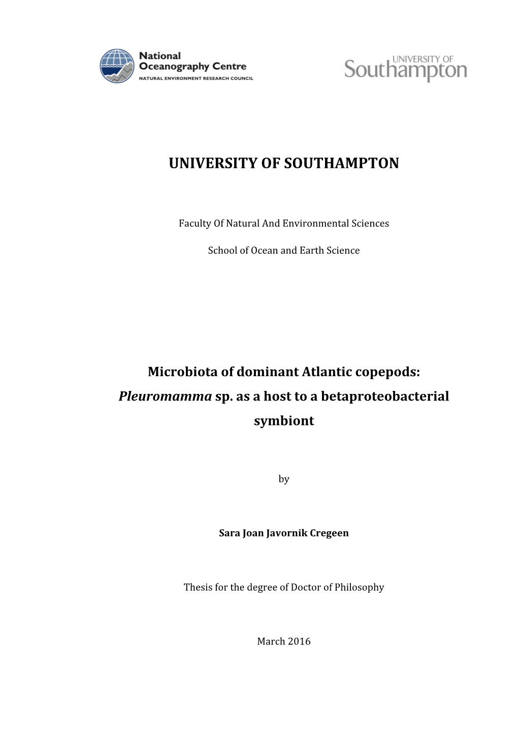 Microbiota of Dominant Atlantic Copepods: Pleuromamma Sp. As a Host to a Betaproteobacterial Symbiont