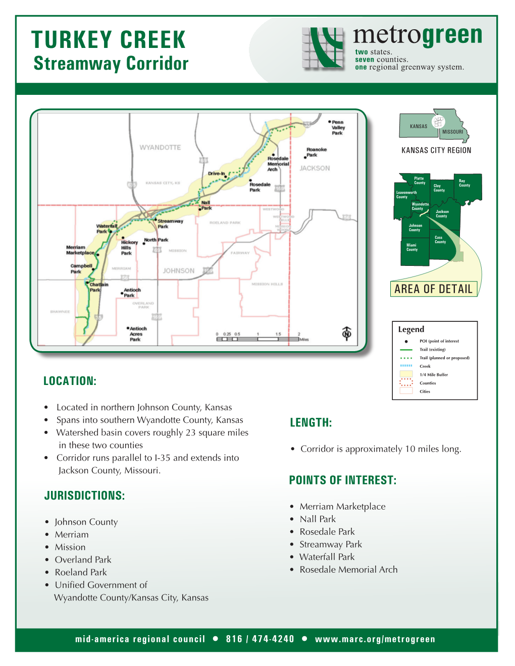 Turkey Creek Streamway Corridor Fact Sheet