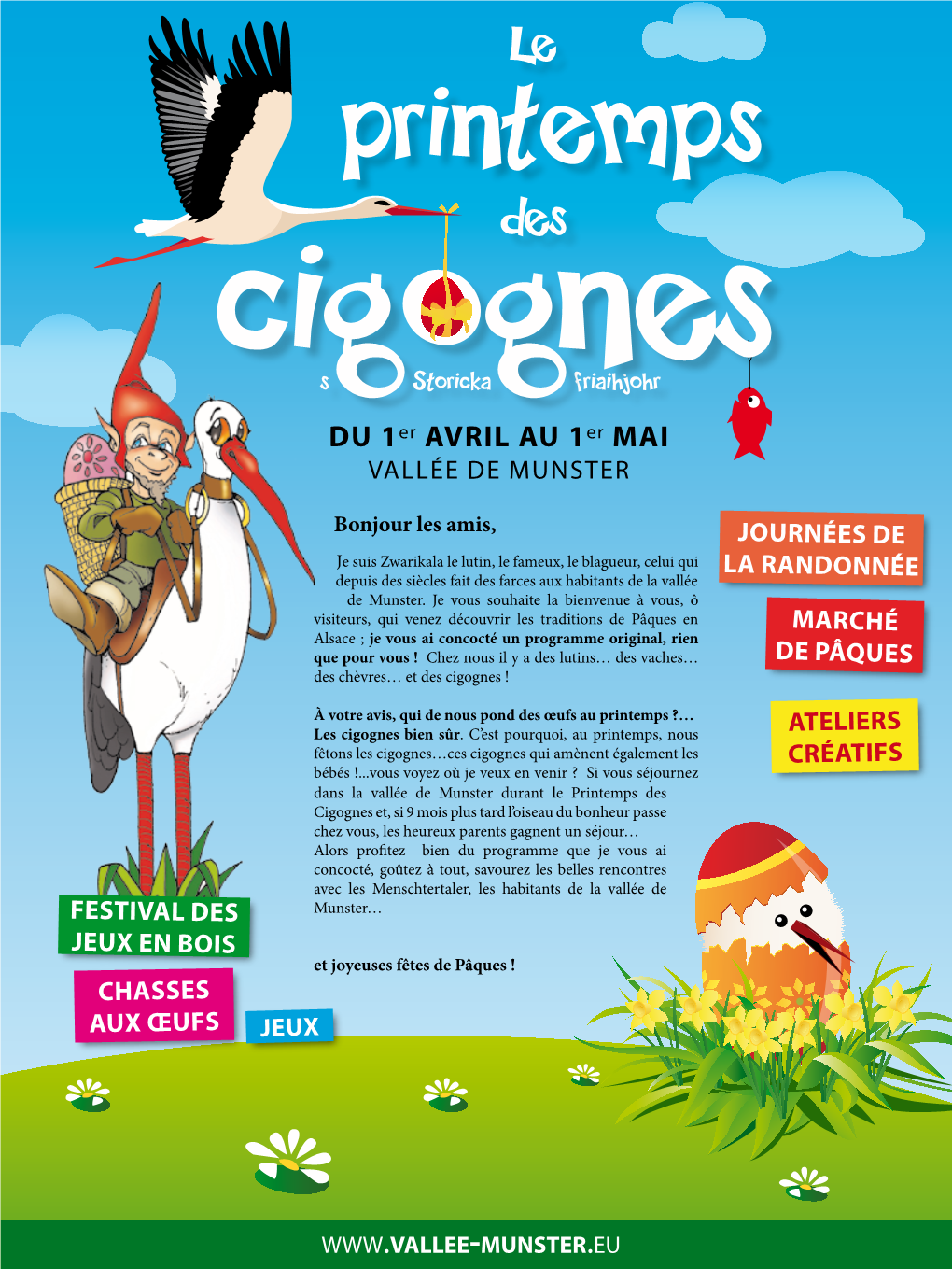 Cigognes ! À Votre Avis, Qui De Nous Pond Des Œufs Au Printemps ?… Les Cigognes Bien Sûr