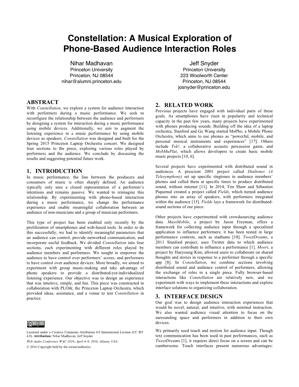 A Musical Exploration of Phone-Based Audience Interaction Roles