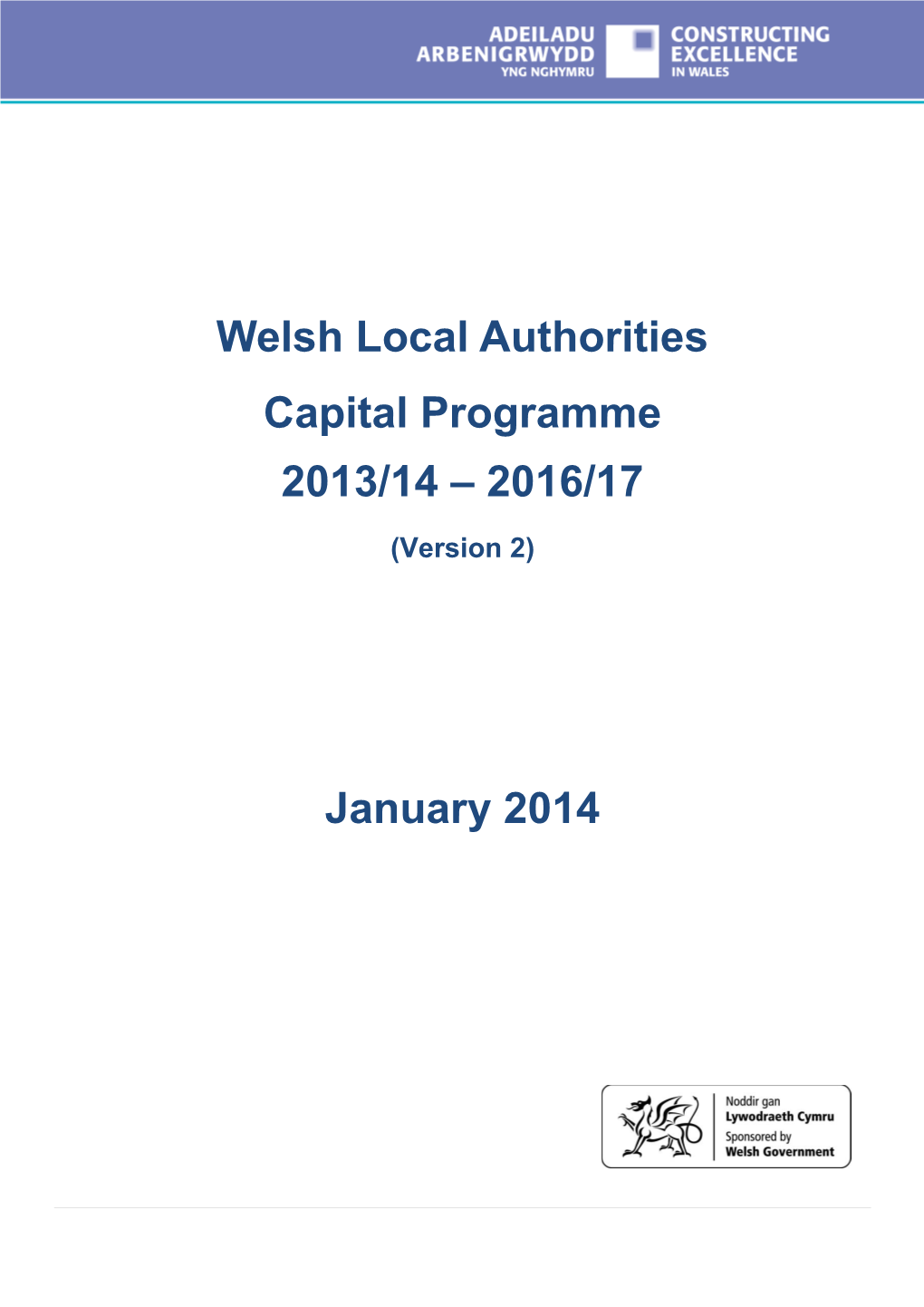 Welsh Local Authorities Capital Programme 2013/14