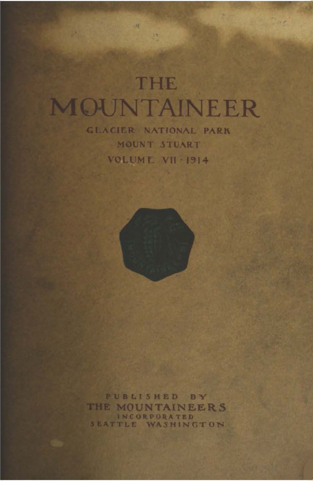 1914 the Mountaineers I Ntorporat,D