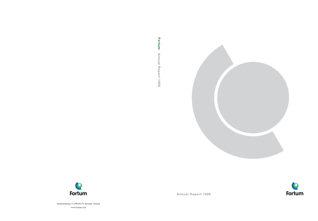 Fortum Annual Report 1 9 9 8 Annual Report 1998