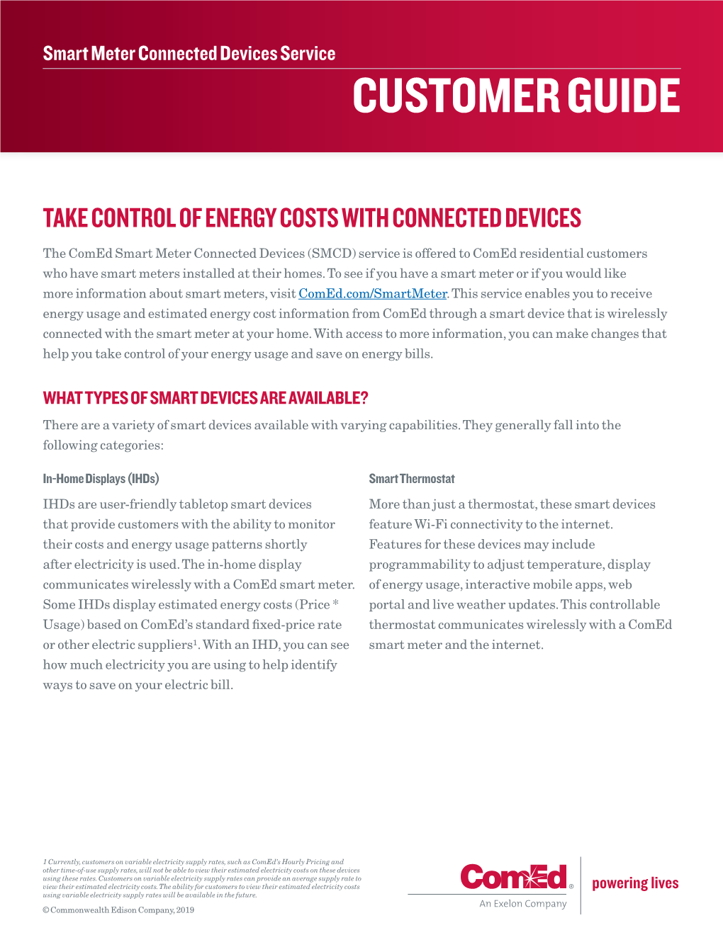 Smart Meter Connected Devices Service CUSTOMER GUIDE