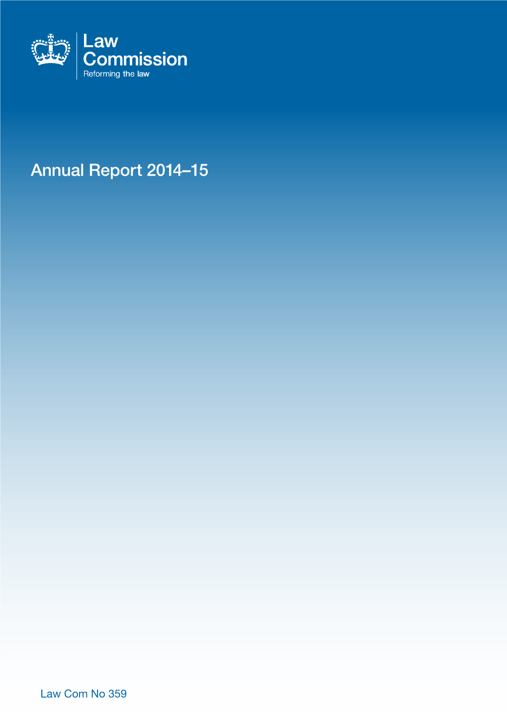 Law Commission Annual Report 2014-2015