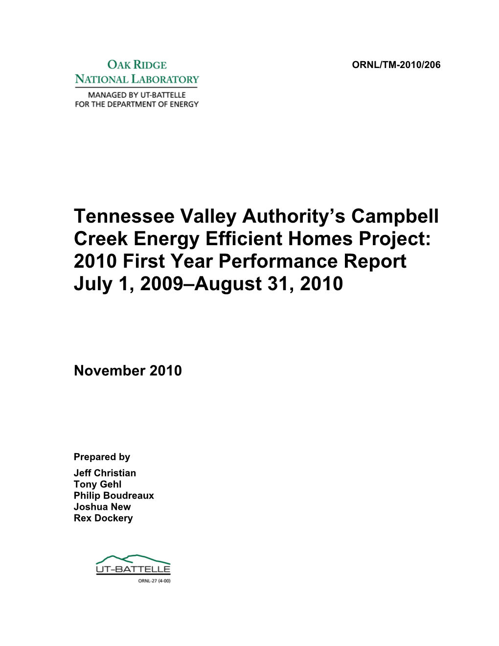 Tennessee Valley Authority's Campbell Creek Energy