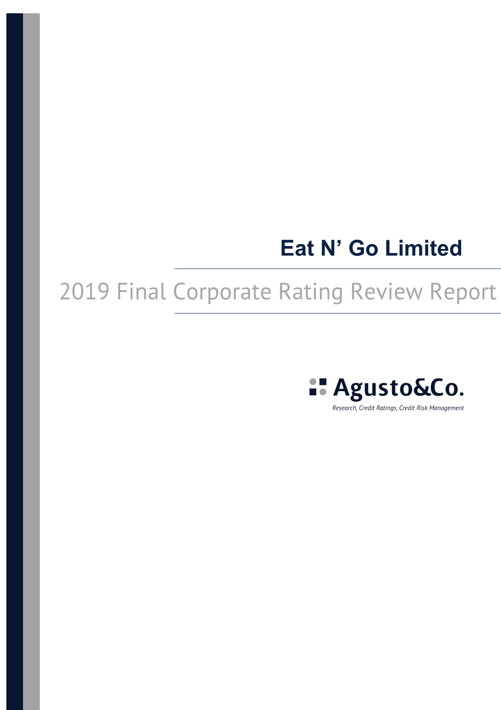 2019 Final Corporate Rating Review Report