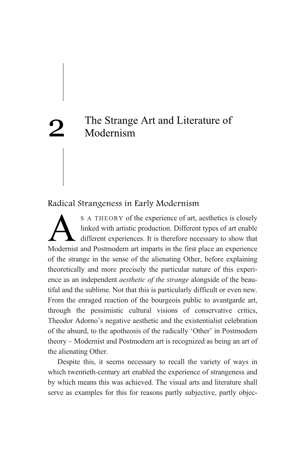 The Strange Art and Literature of Modernism