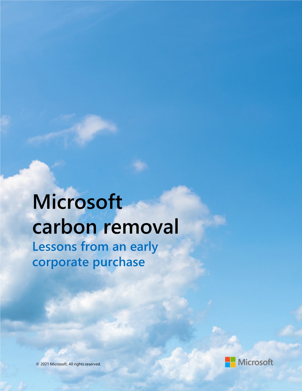 Microsoft Carbon Removal Lessons from an Early Corporate Purchase