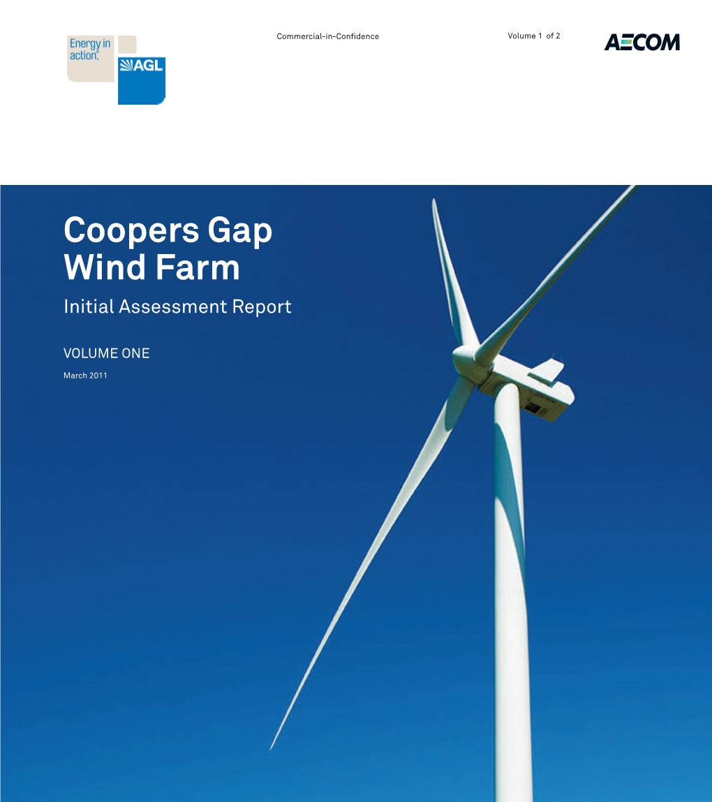 Coopers Gap Wind Farm Initial Assessment Report