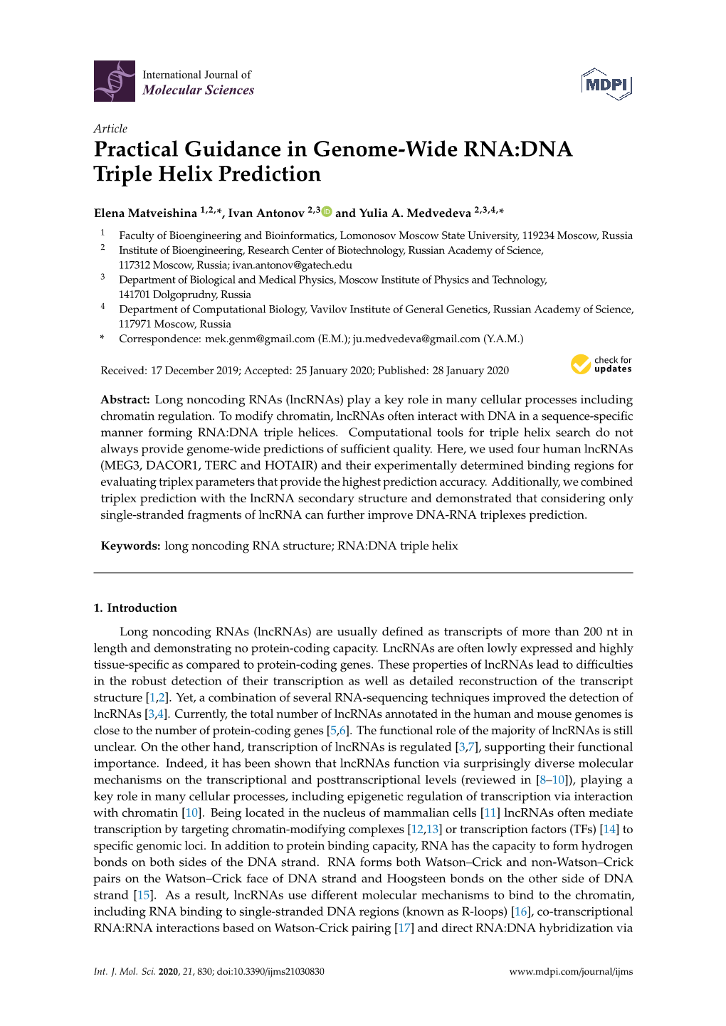 Practical Guidance in Genome-Wide RNA:DNA Triple Helix Prediction