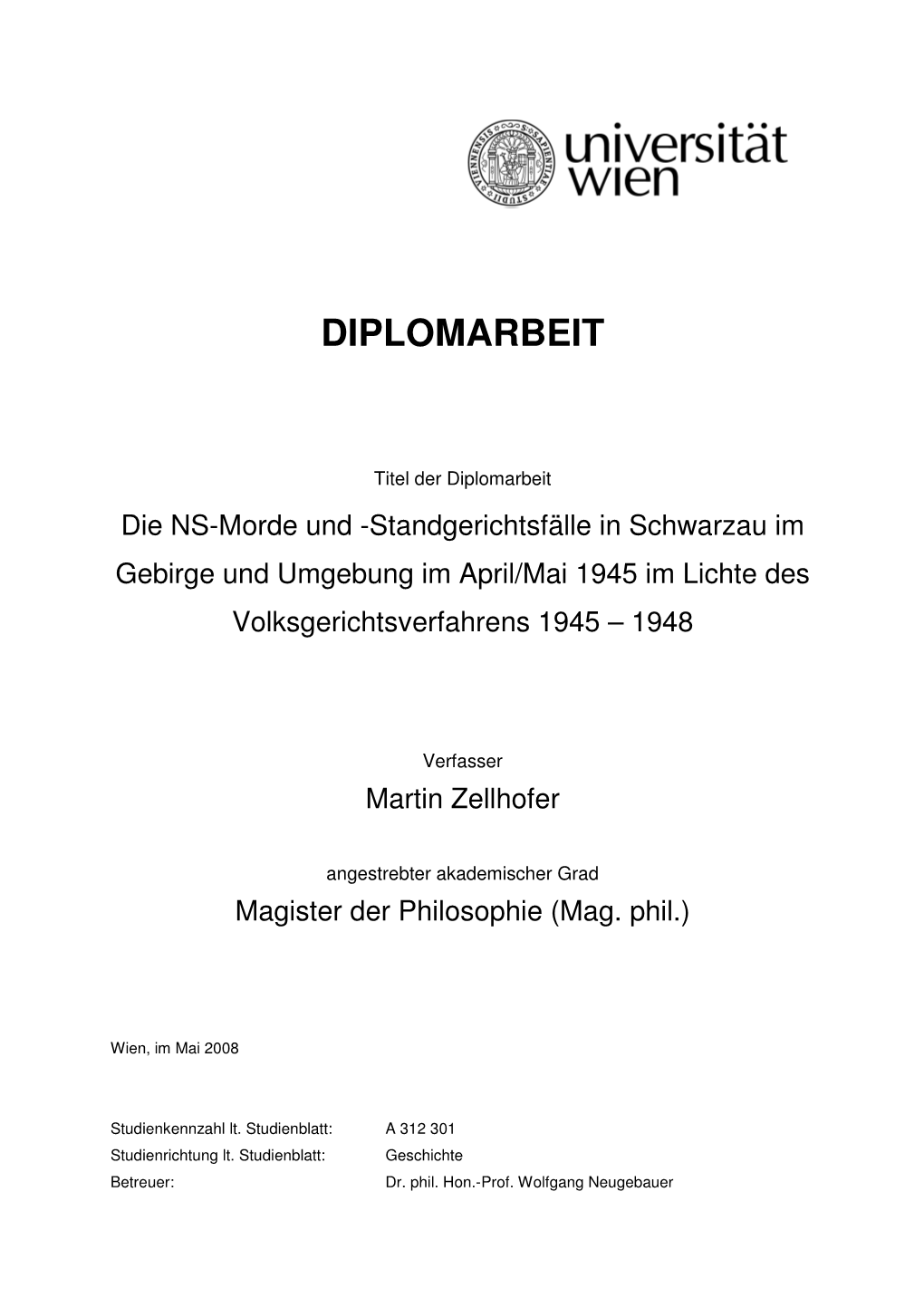 Diplomarbeit