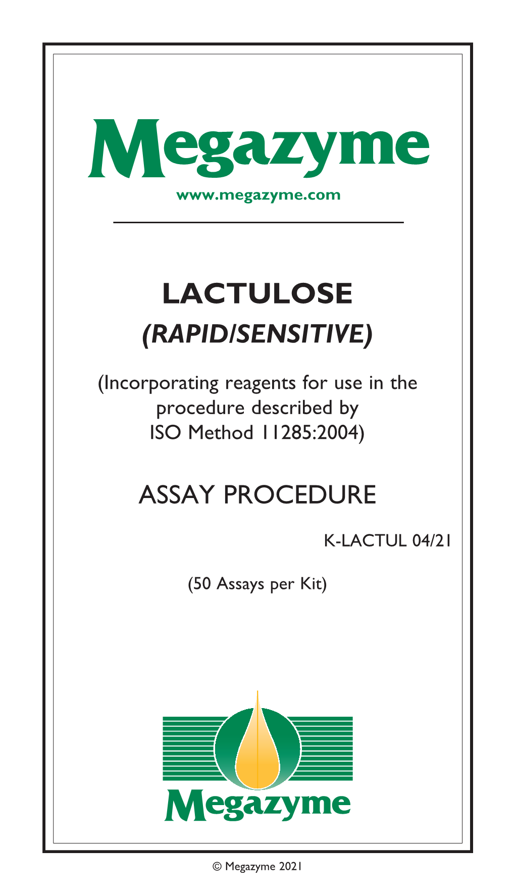 Lactulose (Rapid/Sensitive)