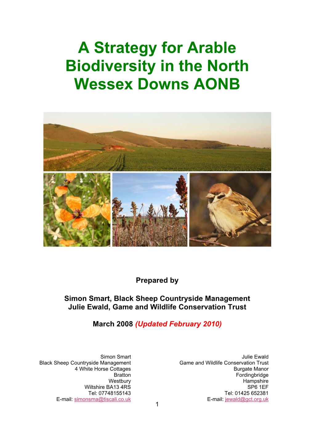 Download the Arable Biodiversity Strategy