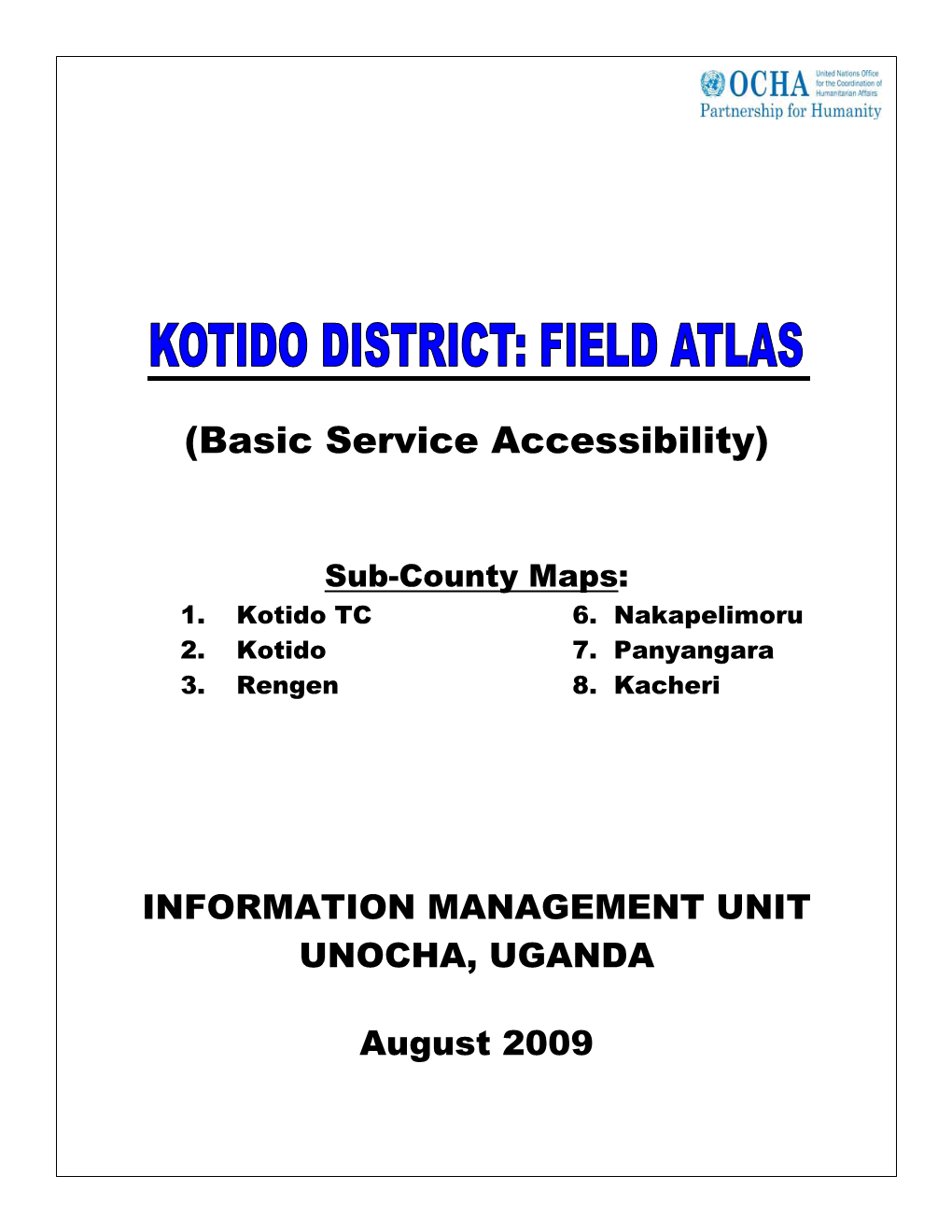 Kotido Town Council Basic Services