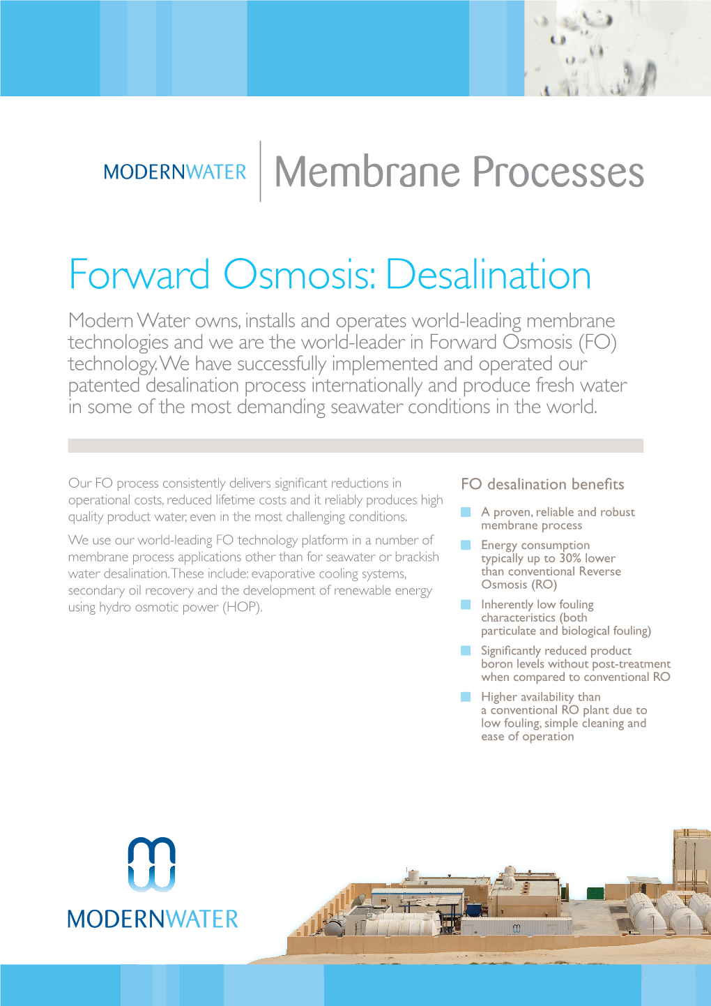 Forward Osmosis: Desalination