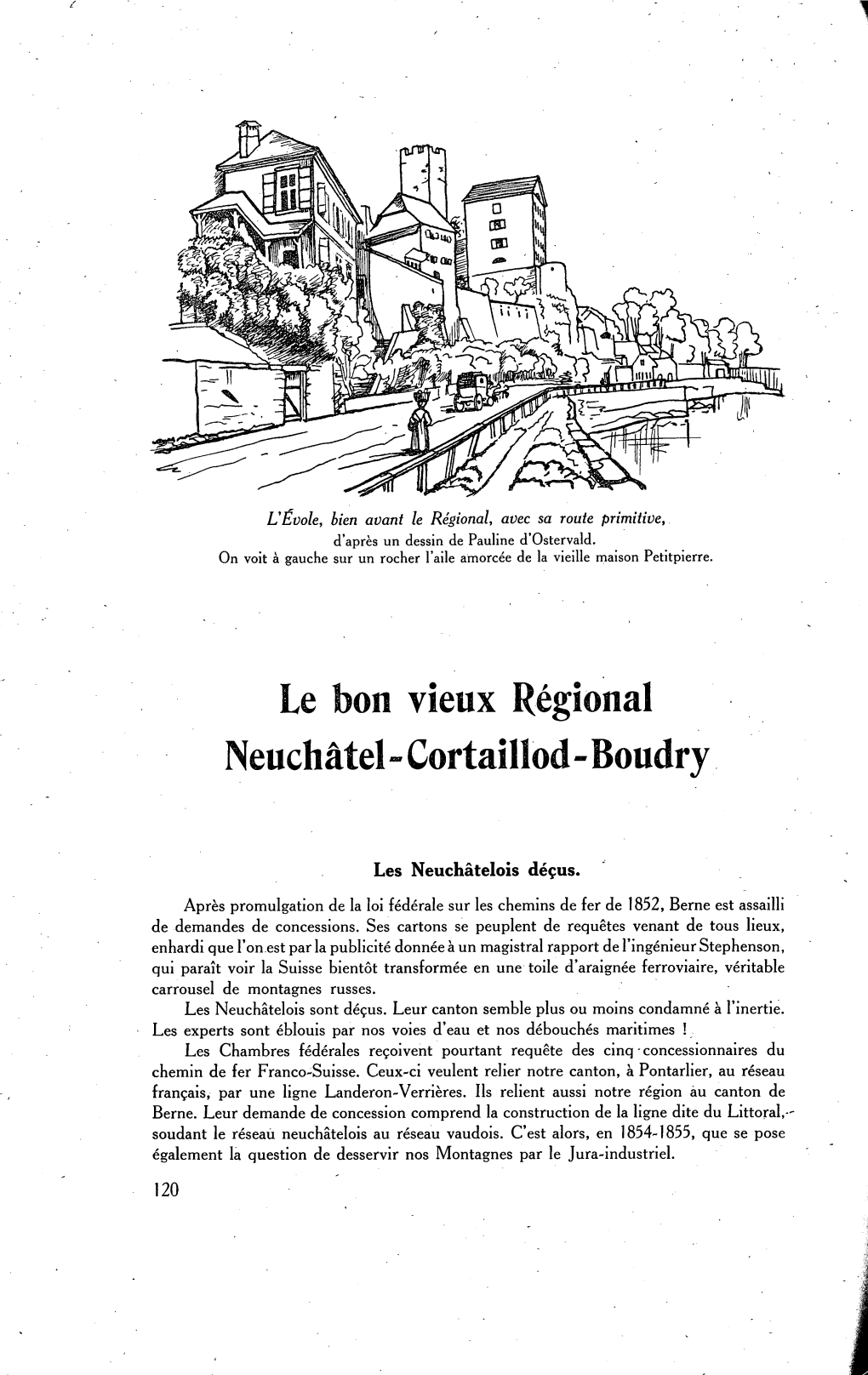 Le Régional Neuchâtel-Cortaillod-Boudry