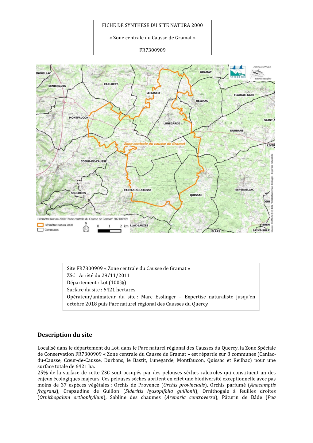 FR7300909 « Zone Centrale Du Causse De Gramat
