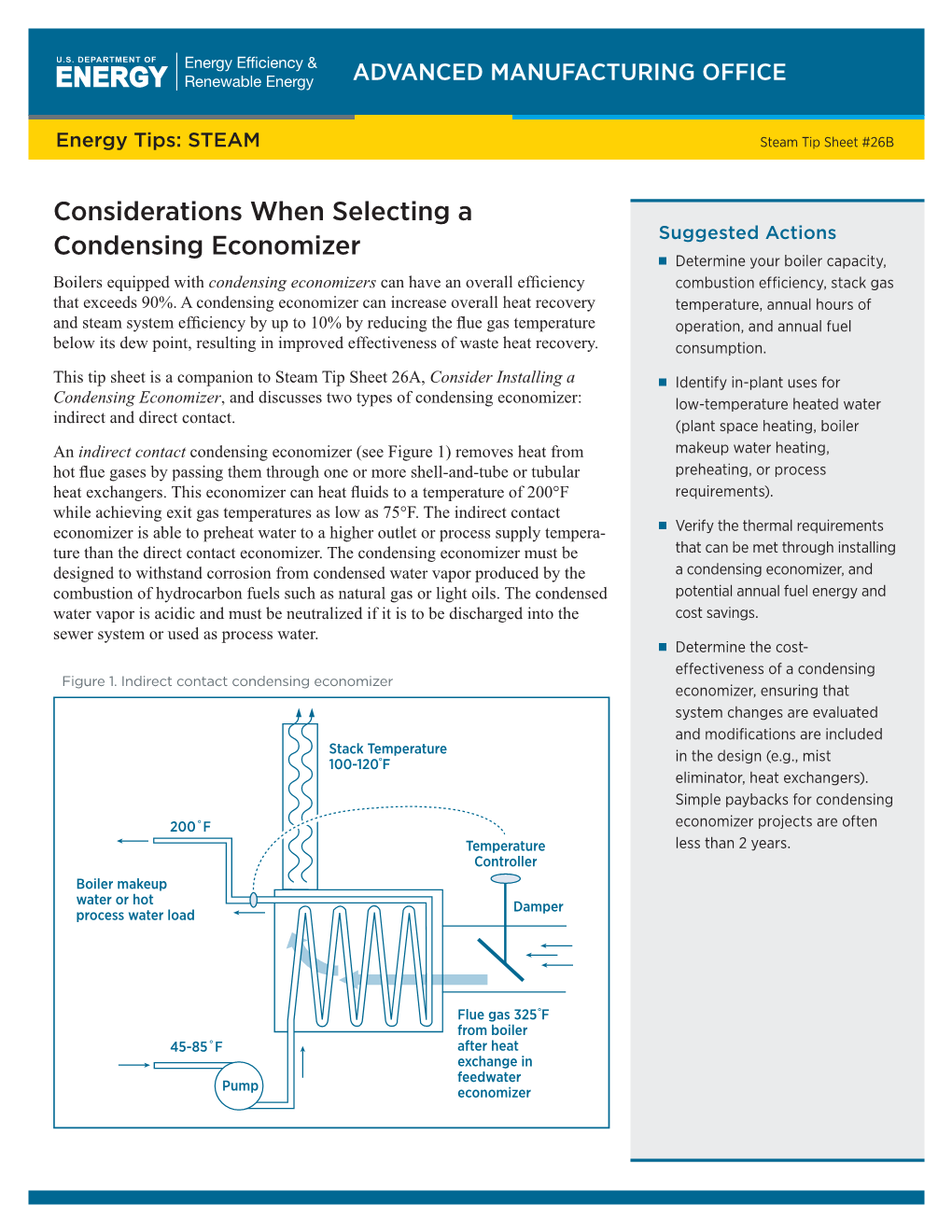 Considerations When Selecting a Condensing Economizer, Energy Tips