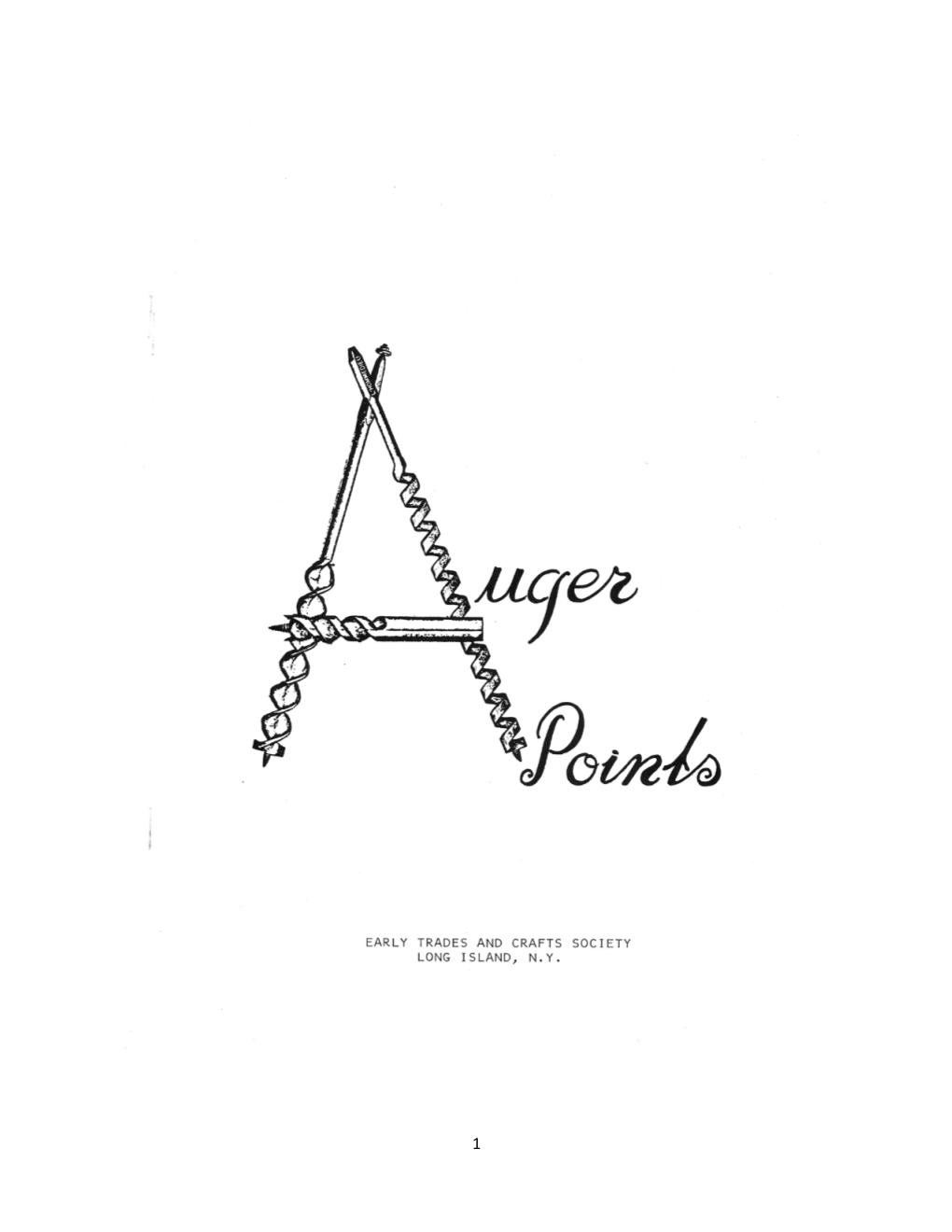 Auger Points Was Originally Published As a Complement