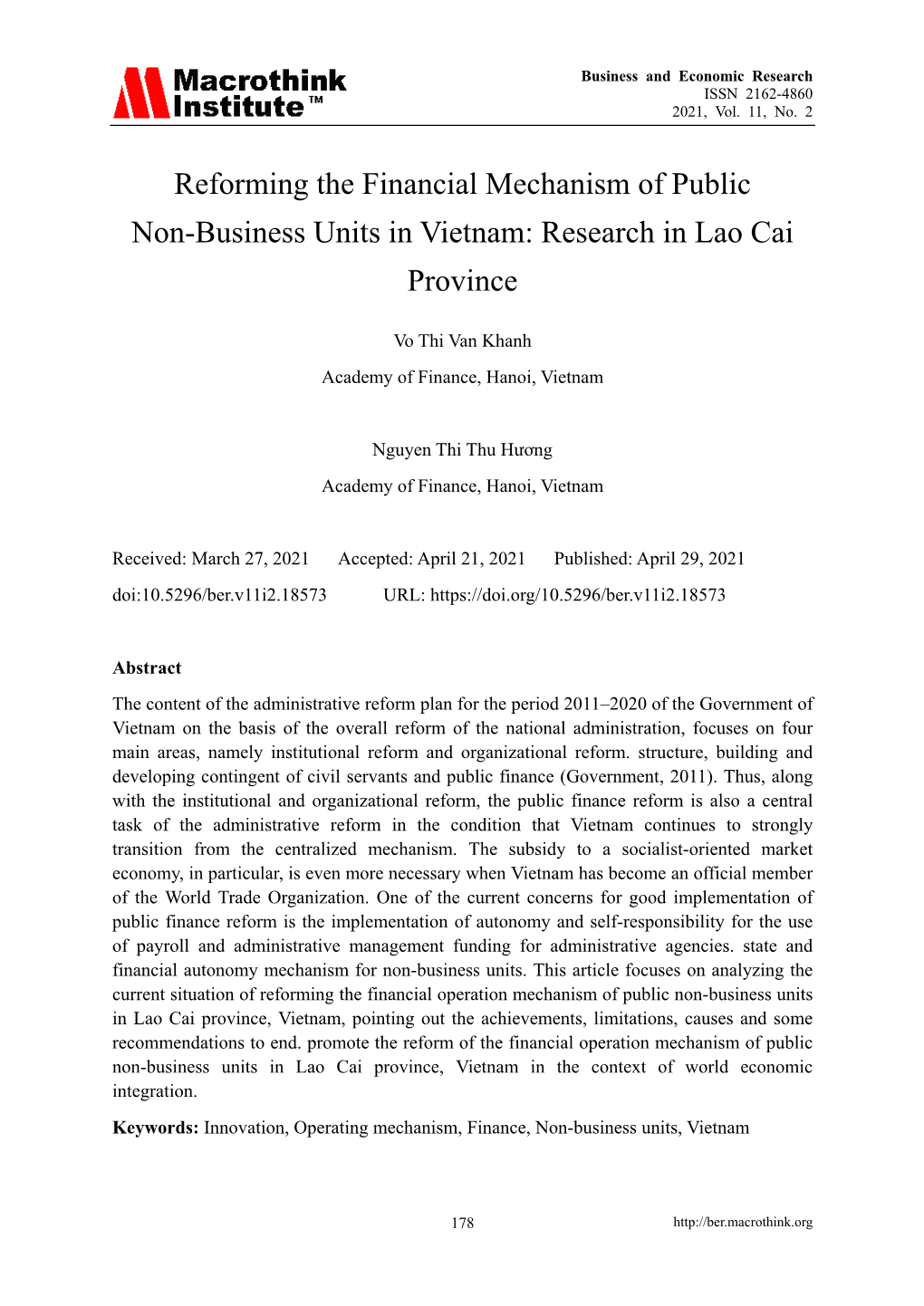Research in Lao Cai Province