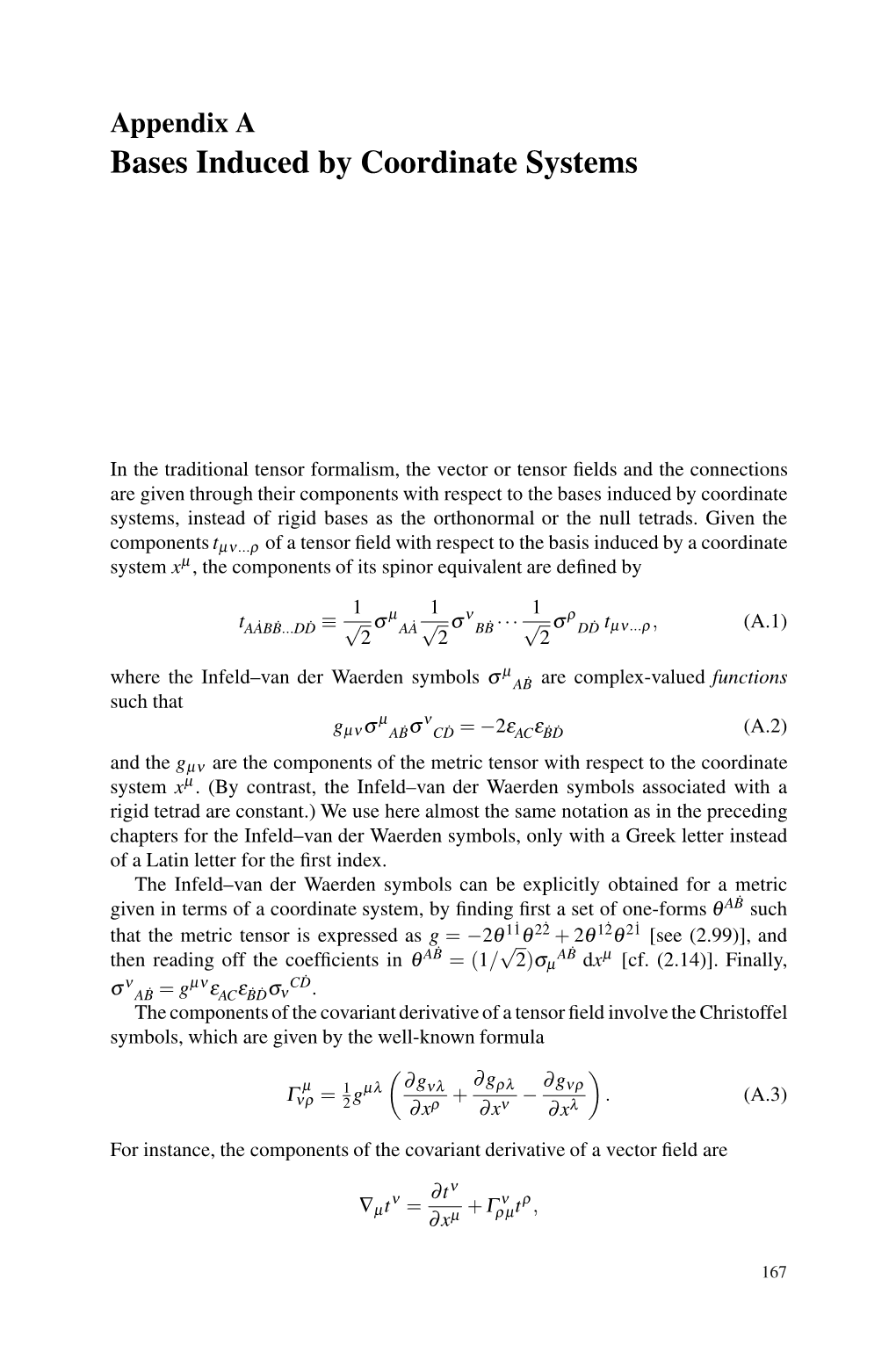 Bases Induced by Coordinate Systems