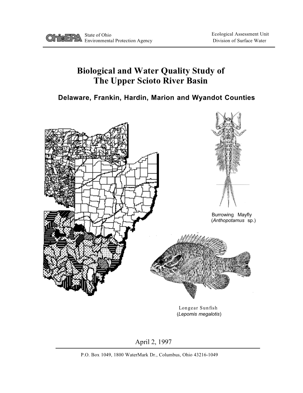 Biological and Water Quality Study of the Upper Scioto River Basin