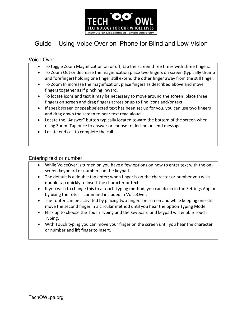 Using Voice Over on Iphone for Blind and Low Vision