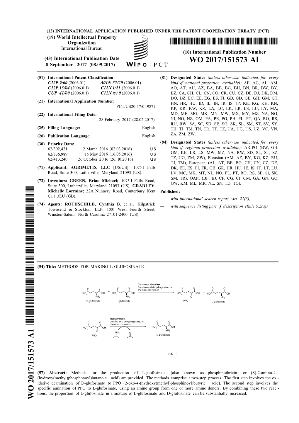 WO 2017/151573 Al 8 September 2017 (08.09.2017) P O P C T