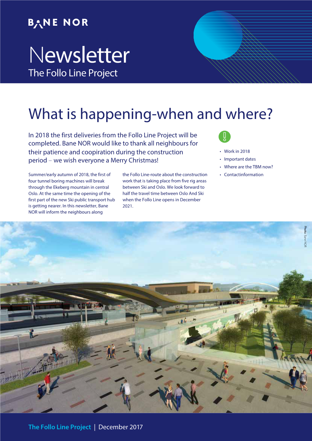 Newsletter the Follo Line Project