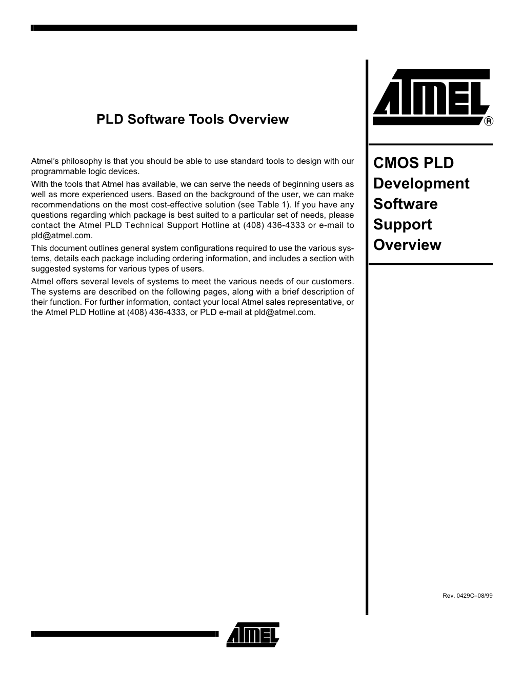 CMOS PLD Development Software Support Overview