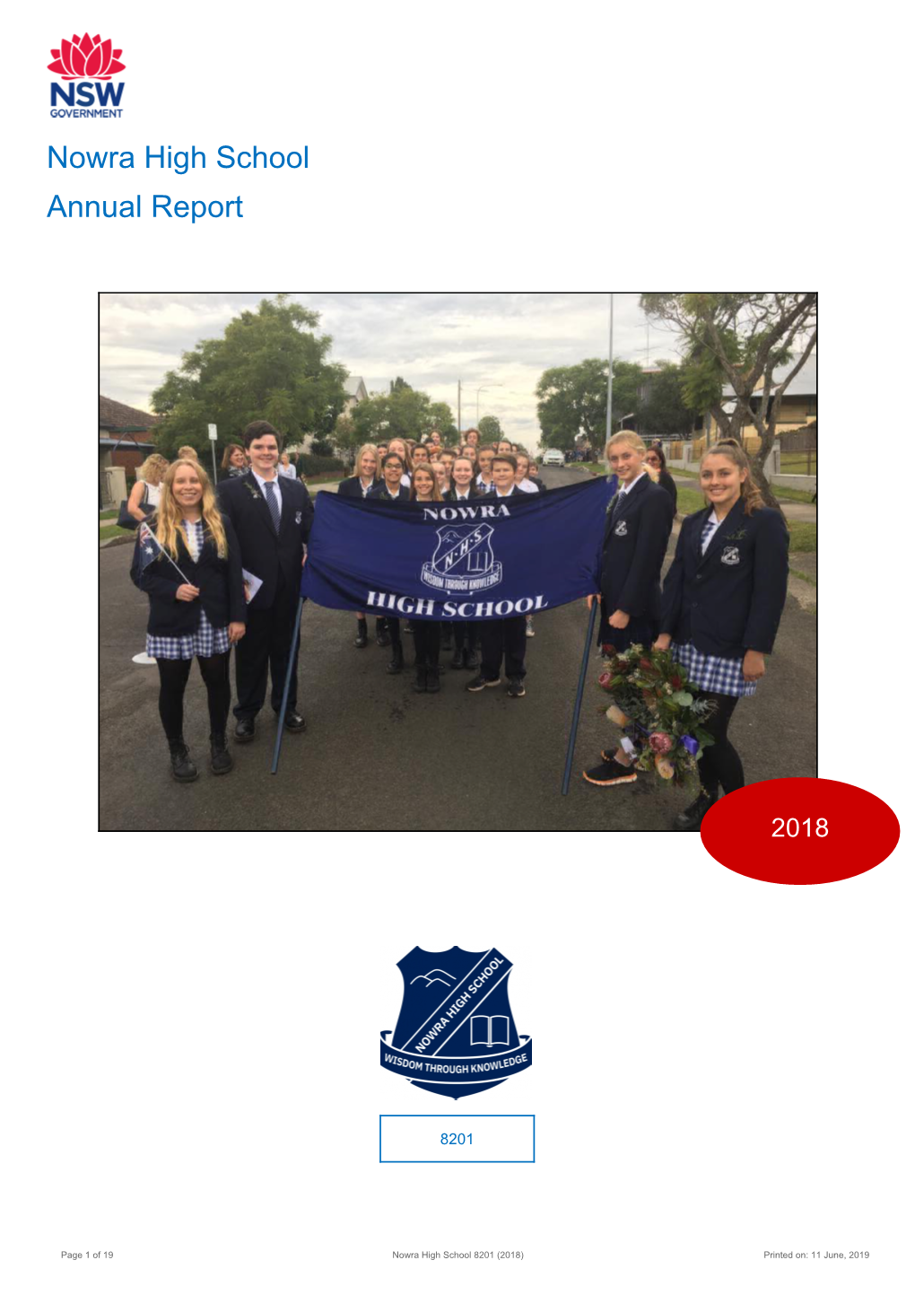 2018 Nowra High School Annual Report
