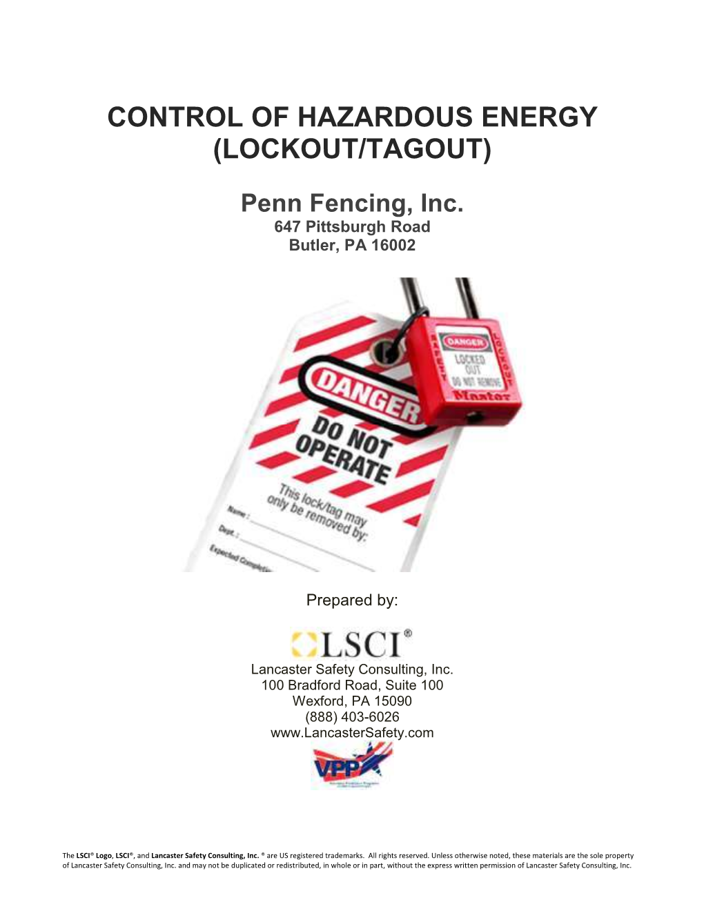 Lockout/Tagout)