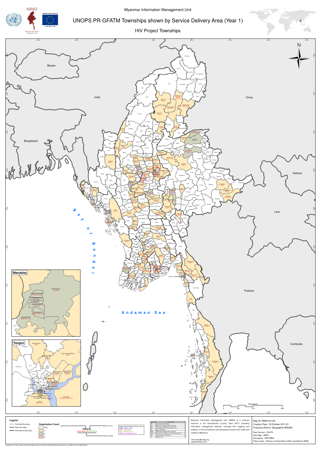 Mimu791v02 111018 UNOPS HIV Townships Shown by Service Activities A1.Mxd