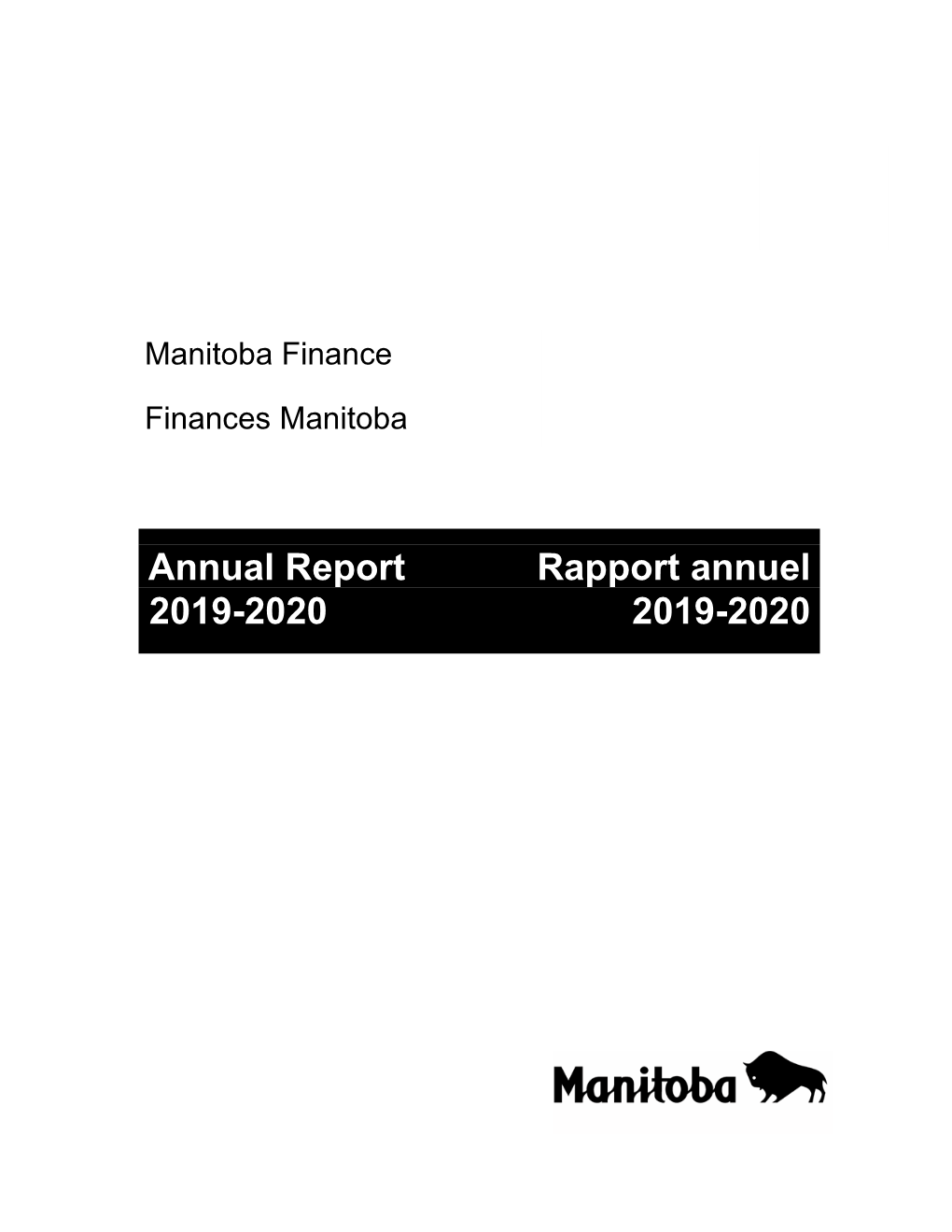 Annual Report Rapport Annuel 2019-2020 2019-2020