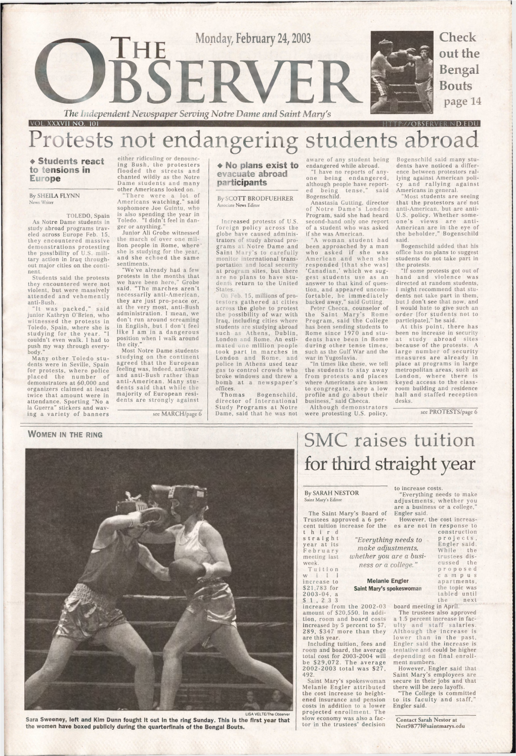 Protests Not Endangering Students Abroad