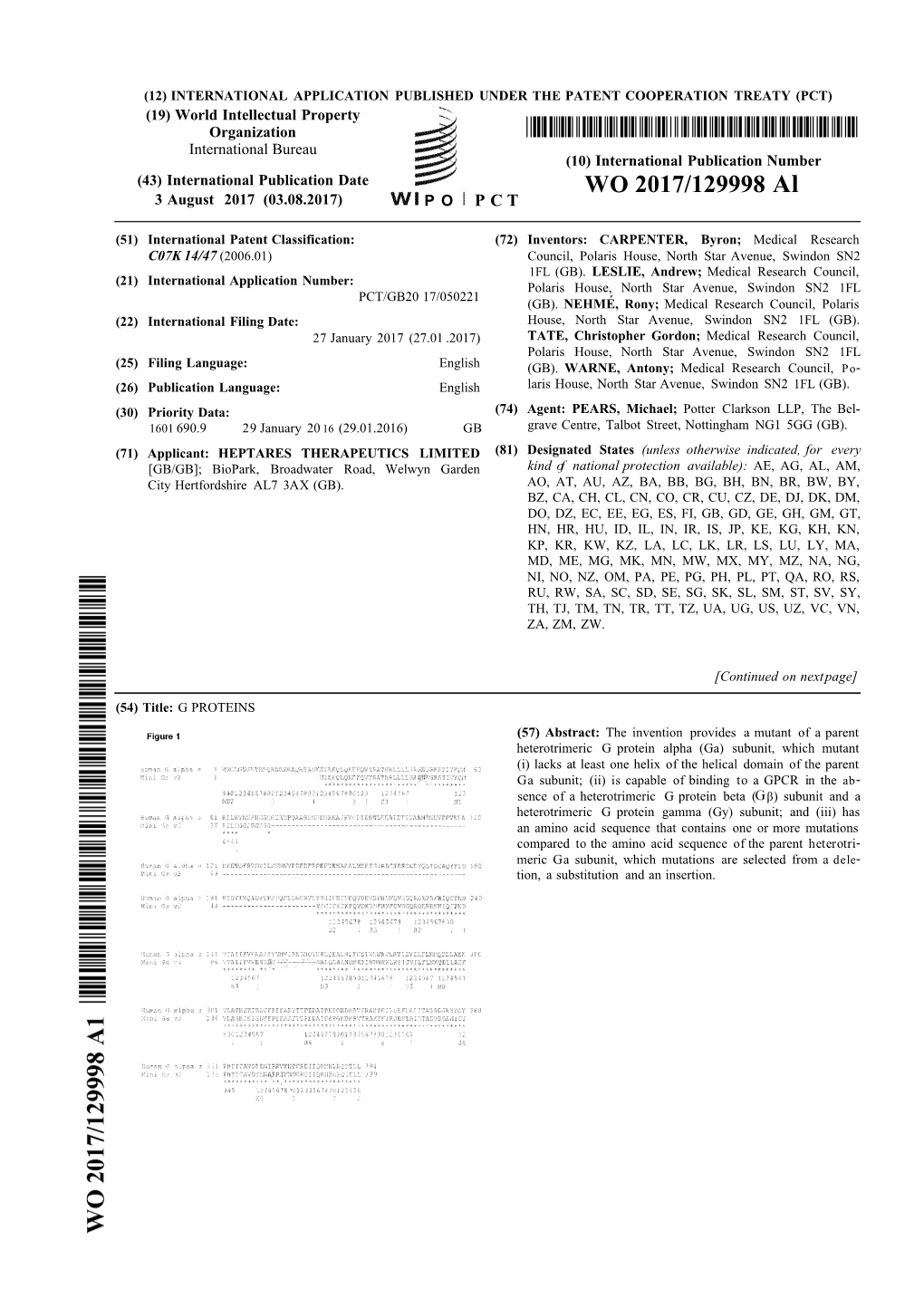 WO 2017/129998 Al 3 August 2017 (03.08.2017) P O P C T