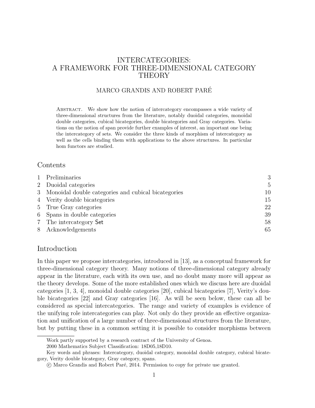 Intercategories: a Framework for Three-Dimensional Category Theory
