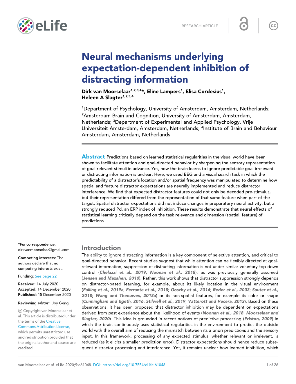 Neural Mechanisms Underlying Expectation-Dependent Inhibition Of