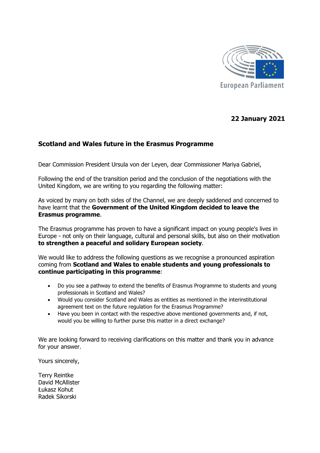 Scotland and Wales Future in the Erasmus Programme