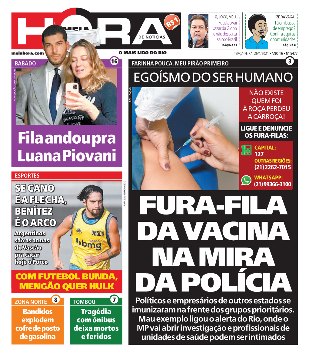 Fura-Fila Da Vacina Na Mira Da Polícia