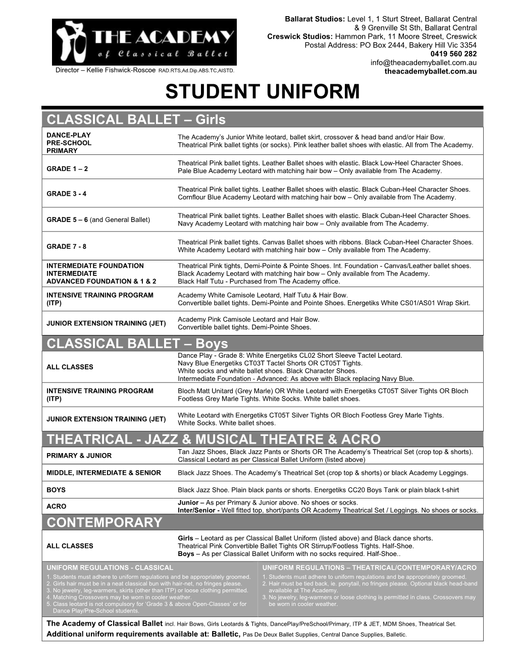 Student Uniform