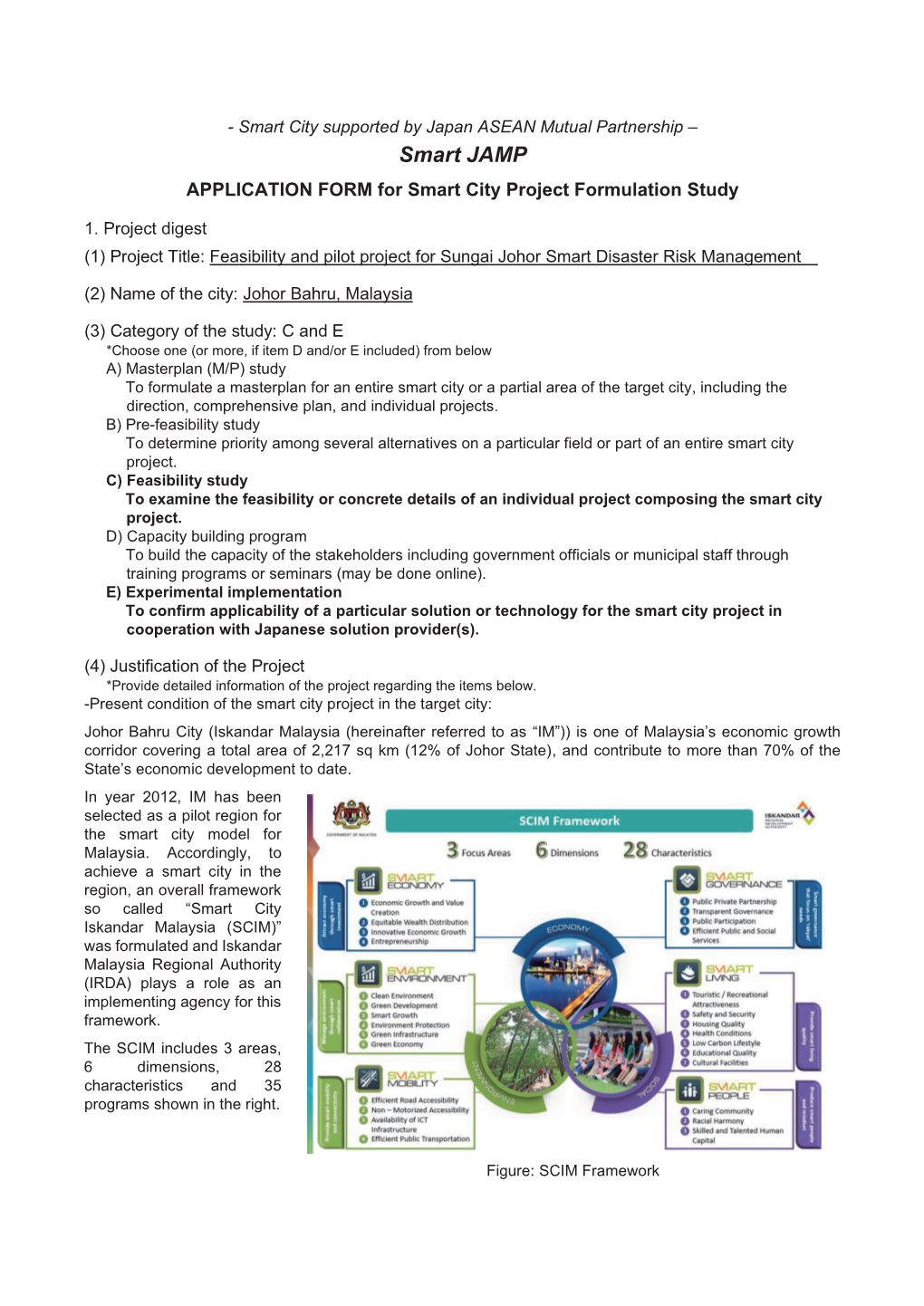 EDI Johor Bahru Smart JAMP Application Smart Disaster Risk