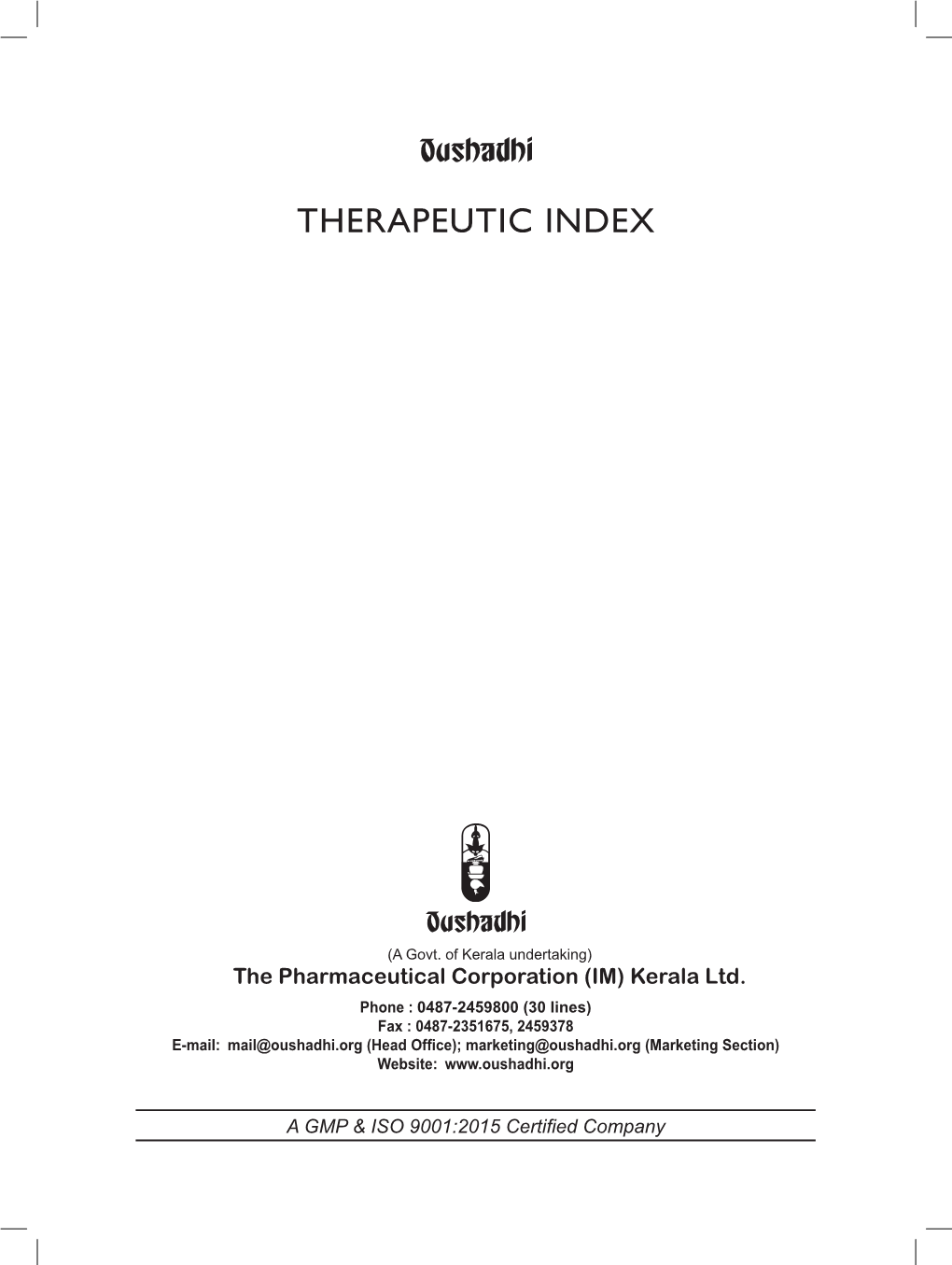 Therapeutic Index