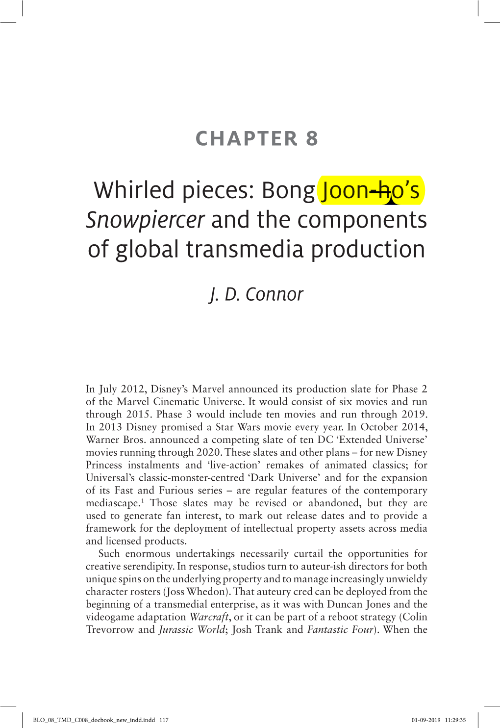 Bong Joon-Ho's Snowpiercer and the Components of Global Transmedia