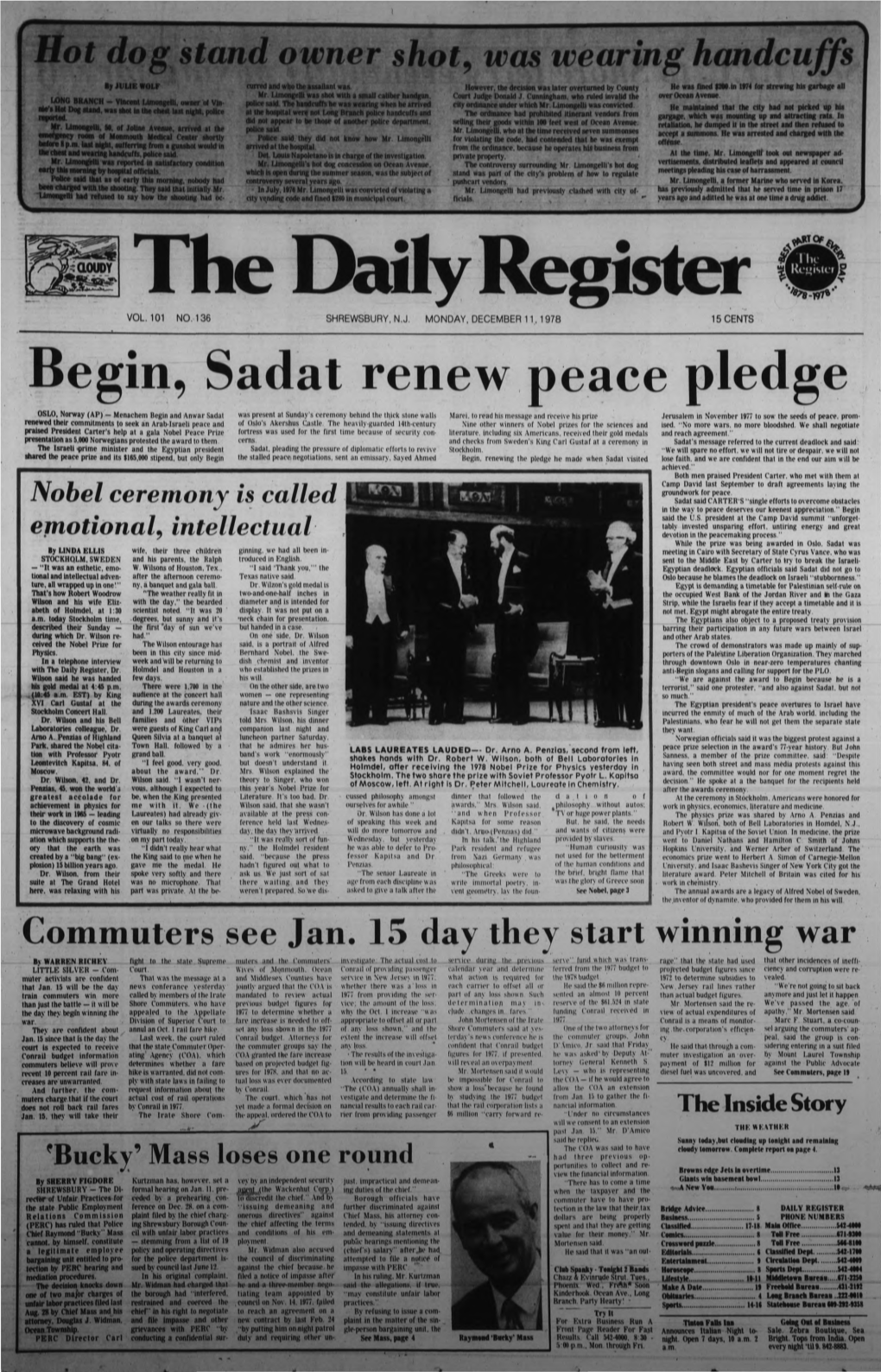 The Daily Register VOL.101 NO