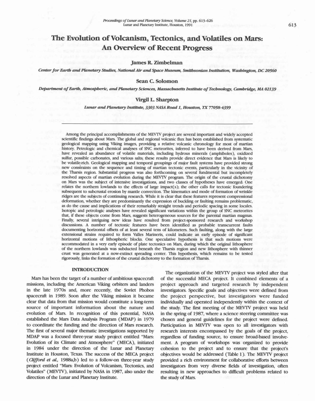 The Evolution of Volcanism, Tectonics, and Volatiles on Mars: an Overview of Recent Progress