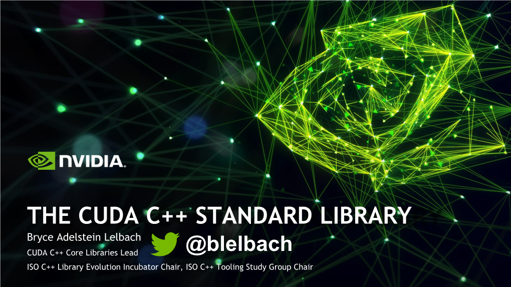 The Cuda C++ Standard Library